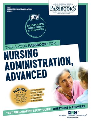 cover image of NURSING ADMINISTRATION, ADVANCED